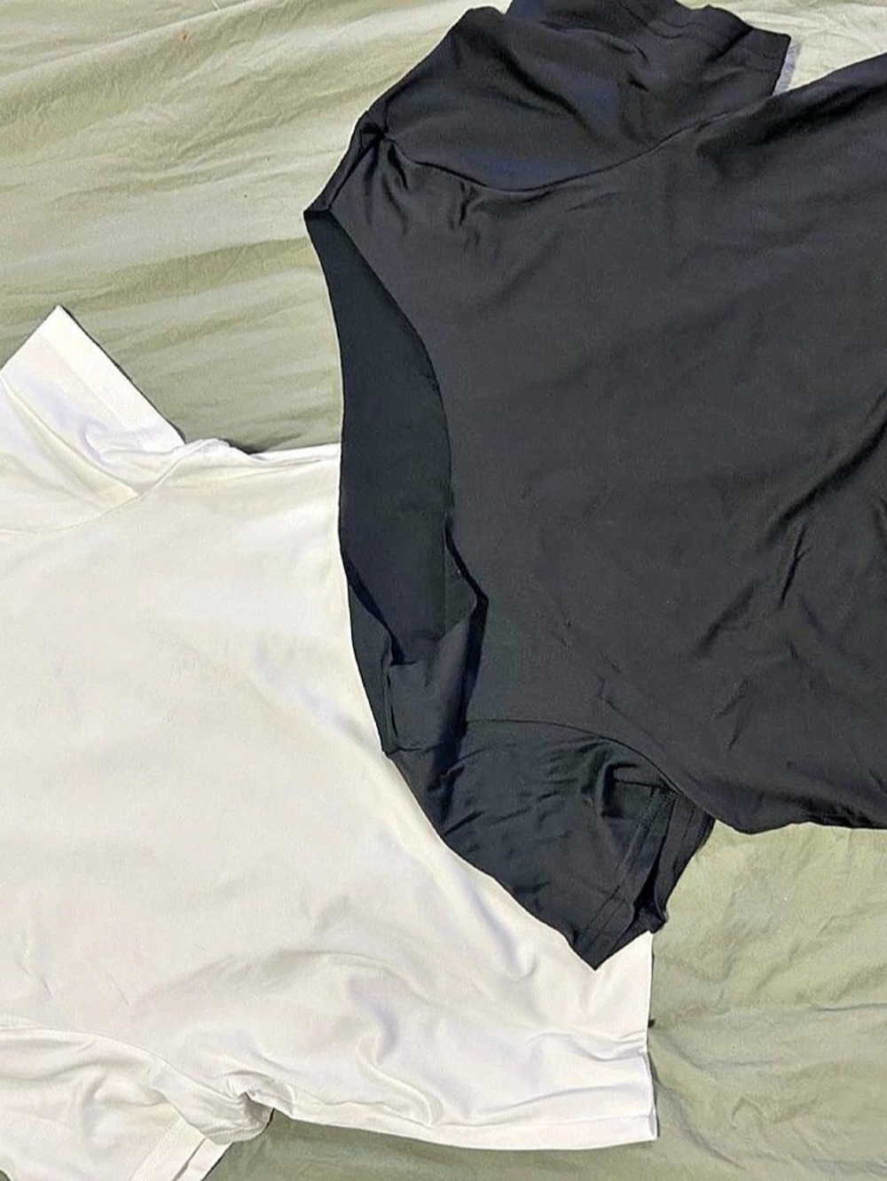 Black & White Short Sleeve Top Set Like New